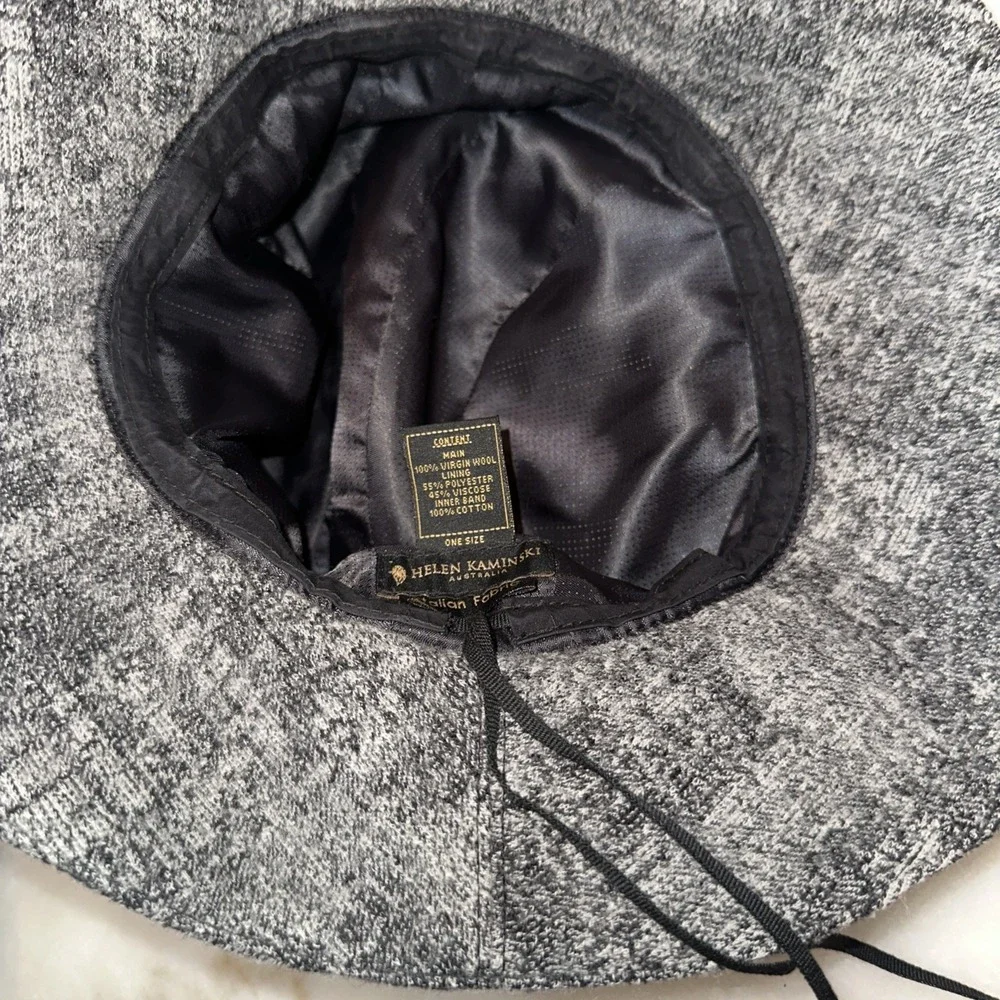 Helen‎ Kamiski Grey Wool Felt Hat